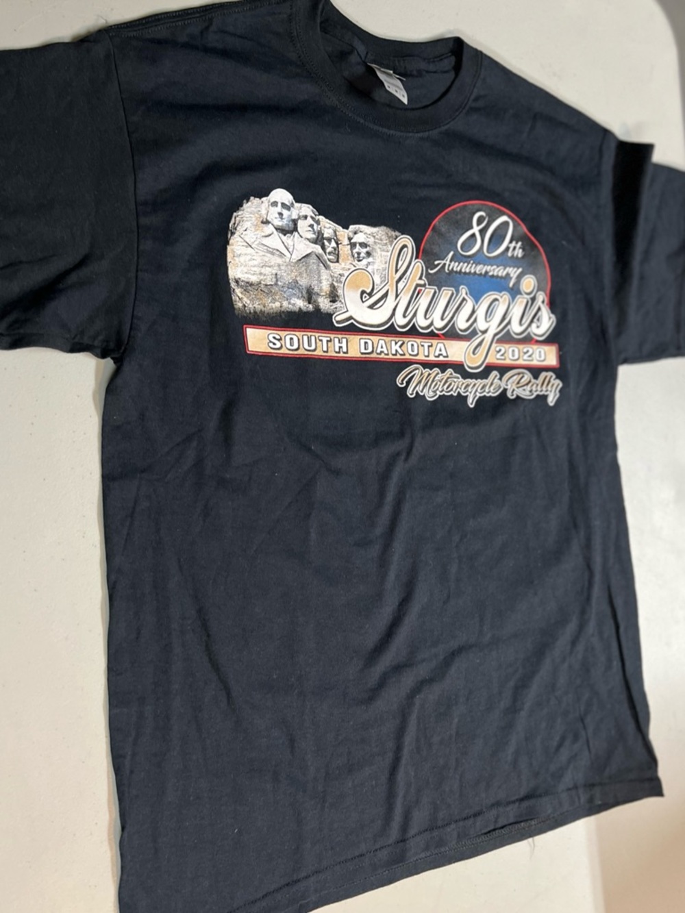 Sturgis 2020 Motorcycle Rally T-Shirt Men’s M Black 80th Anniversary Graphic Tee